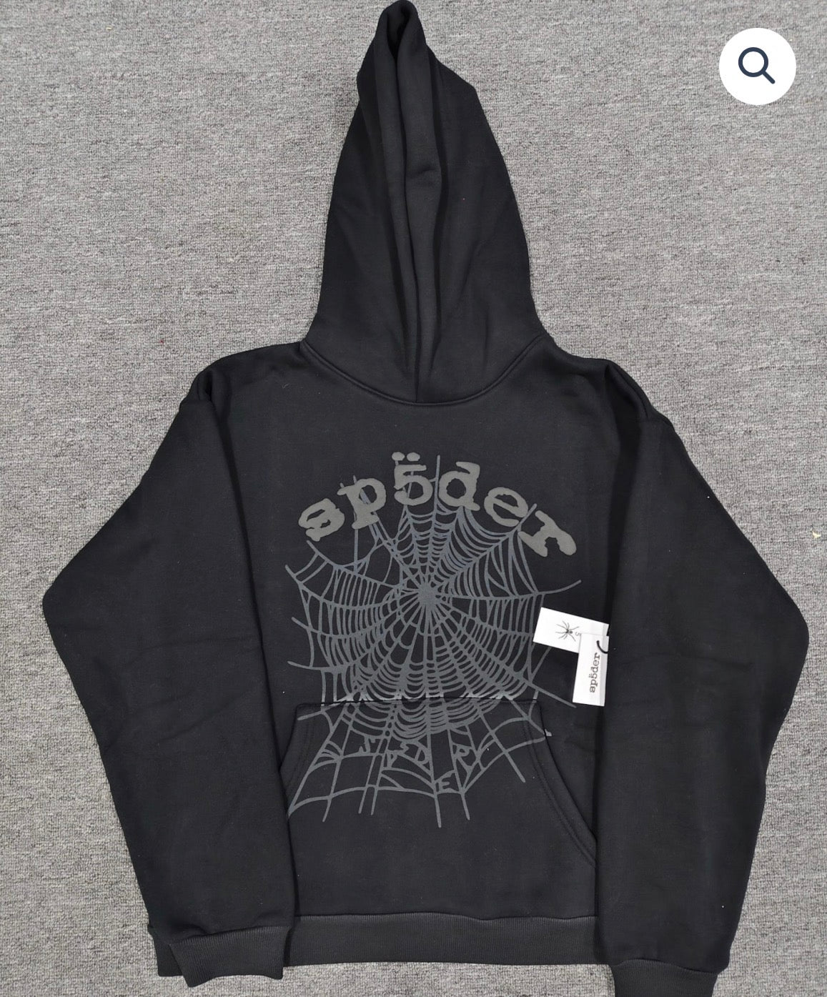 Phantom Black Sp5der Hoodie