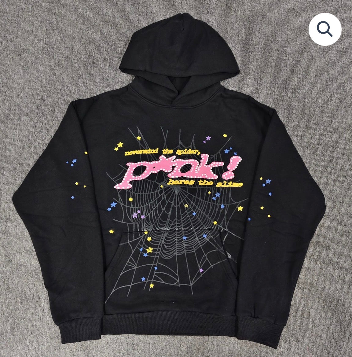Black/Pink Spyder Hoodie