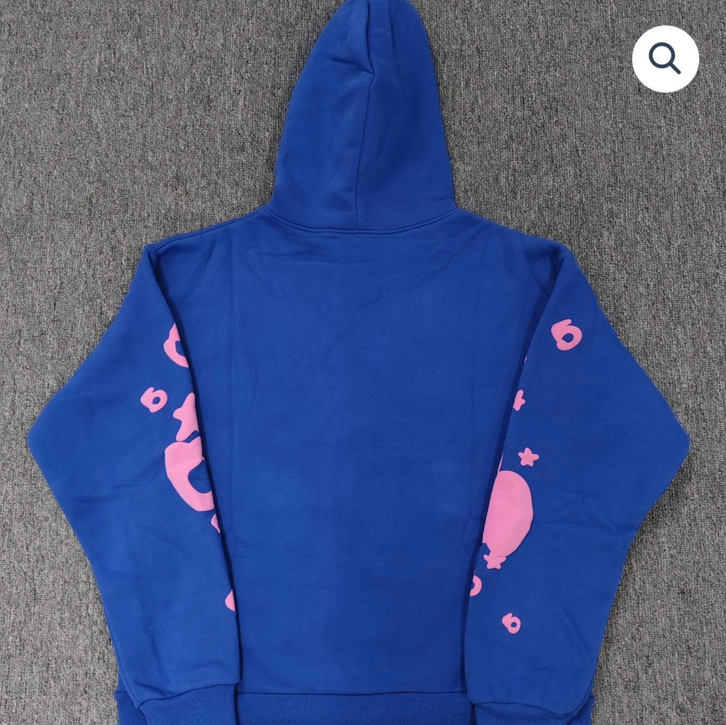 Blue/Pink Sp5der Hoodie