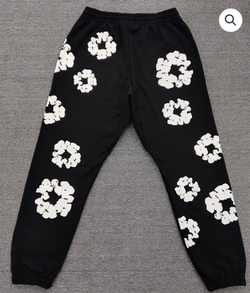 Black/White Denim Tears Pants