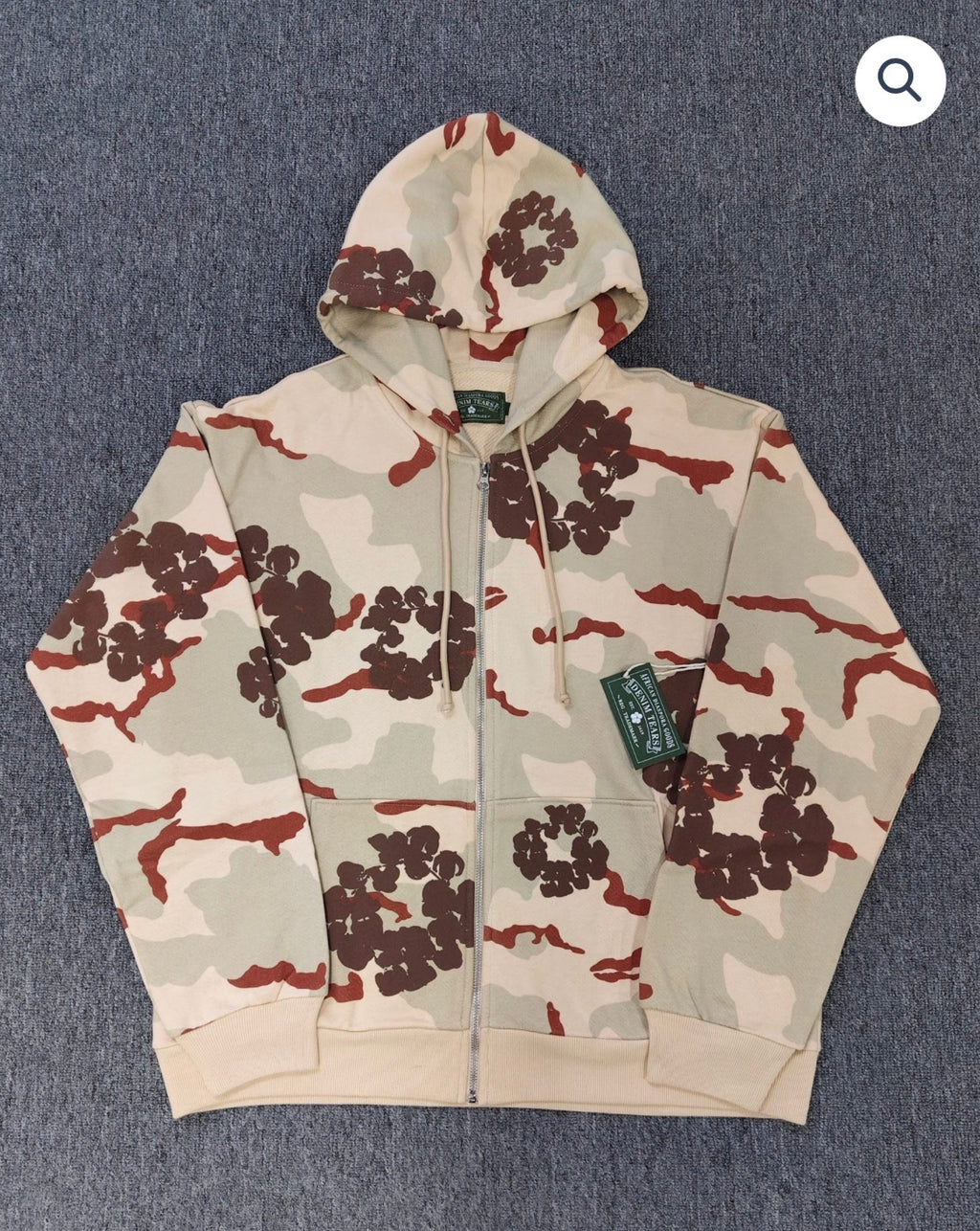 Camouflage Bape X Denim Tears Zip Up