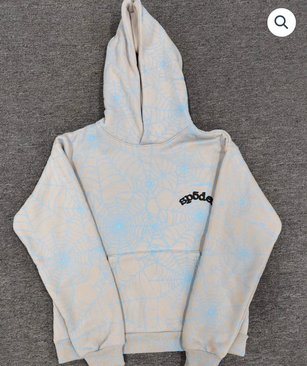 Heather Grey AOP Sp5der Hoodie