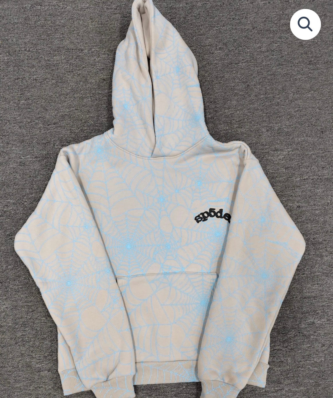 Heather Grey AOP Sp5der Hoodie