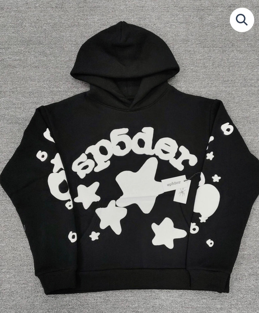 Black/White Sp5der Hoodie