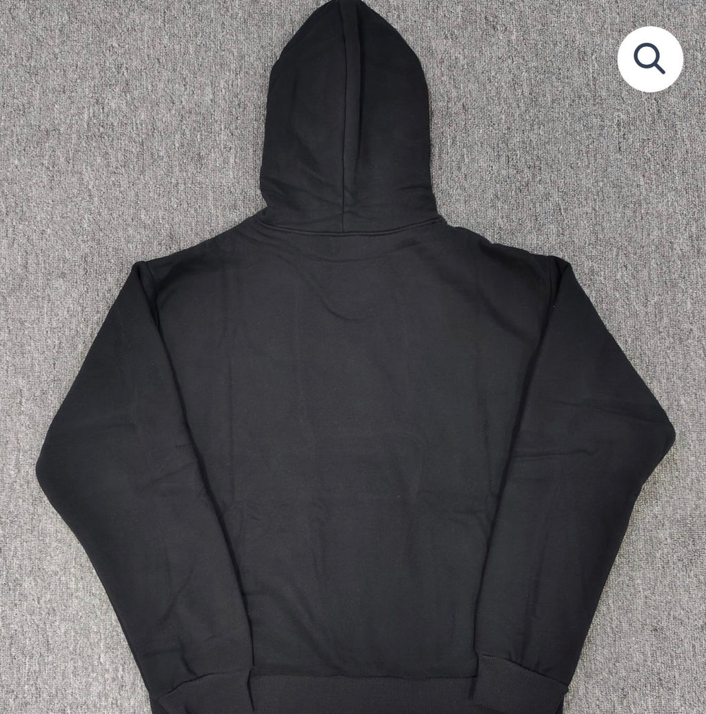 Black/Red Rhinestone Spider Hoodie