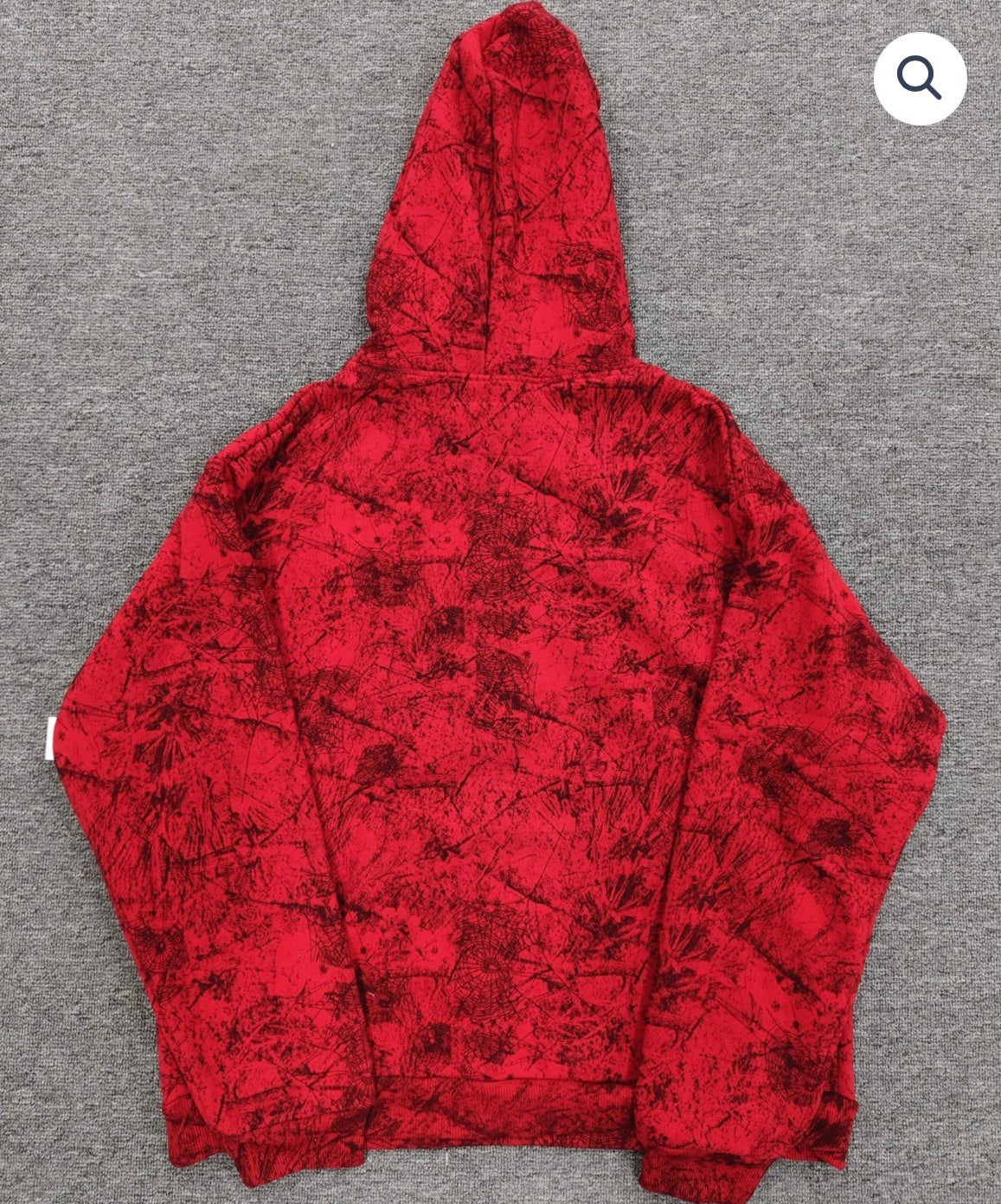 Red OG Tree Camo Sp5der Hoodie