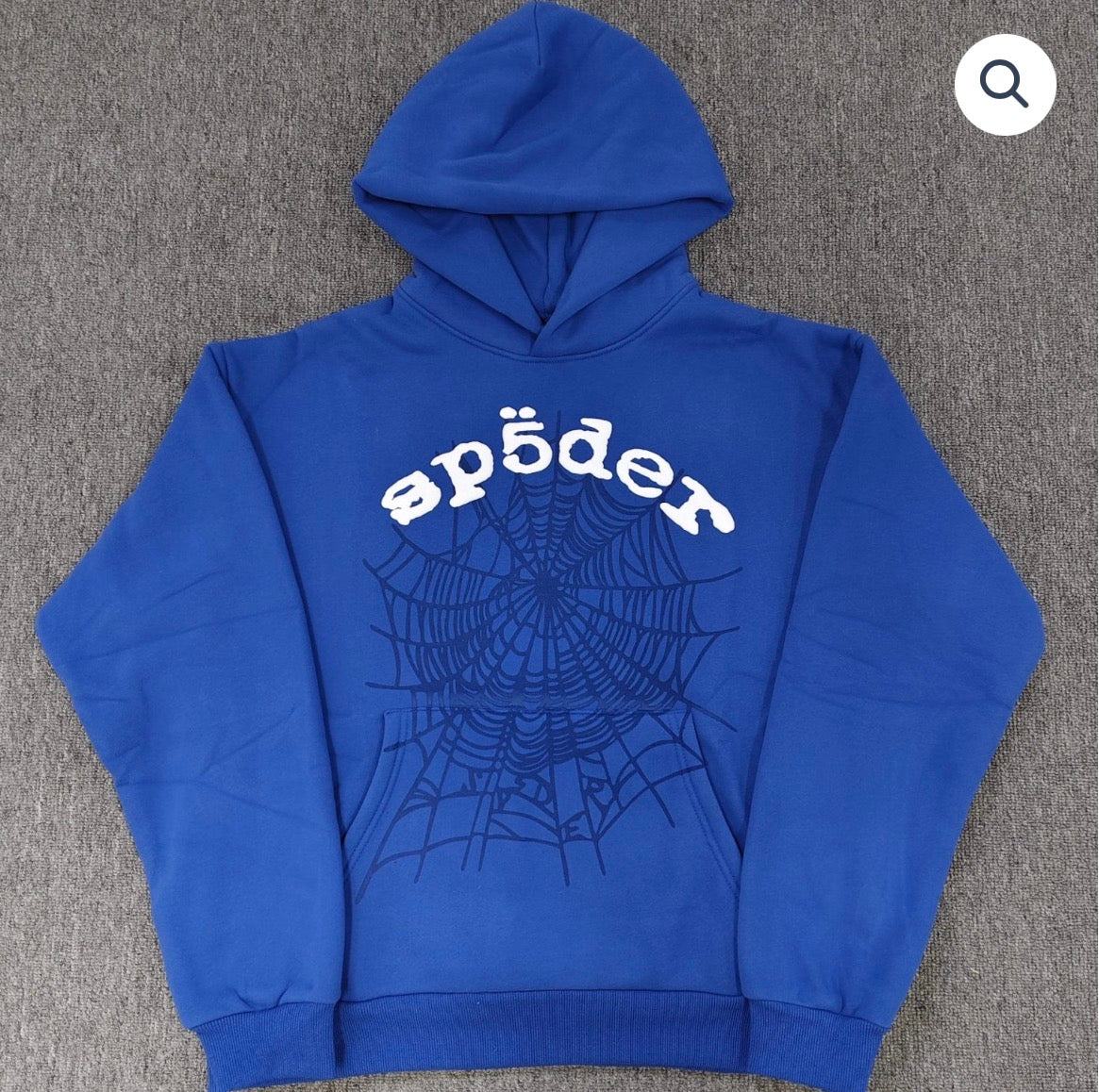 Blue/White Sp5der Hoodie