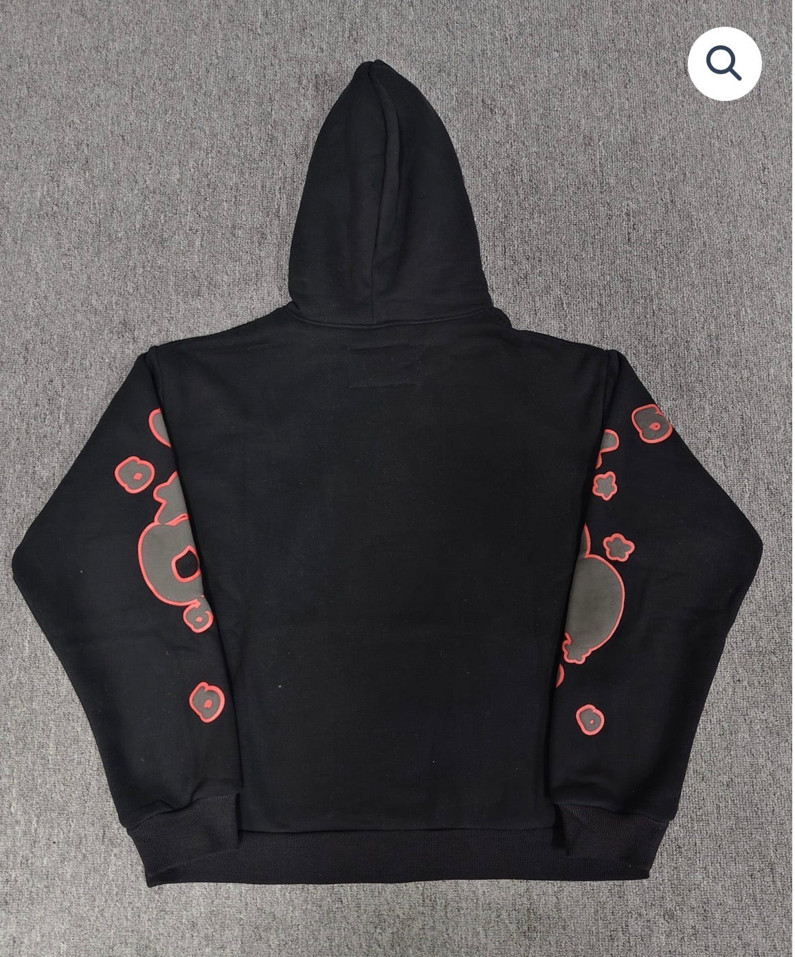 Black/Red Sp5der Hoodie