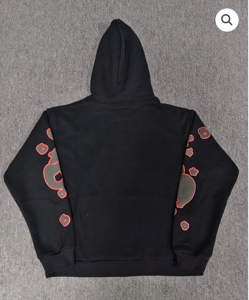 Black/Red Sp5der Hoodie
