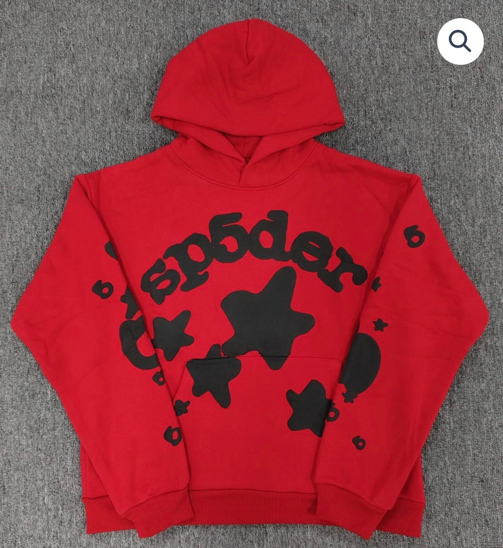 Red/Black Sp5der Hoodie