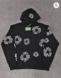 Black/Grey Rhinestone Denim Tears Hoodie