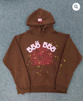 Brown 555 Sp5der Hoodie
