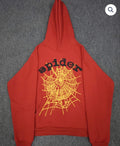 Red OG Web V2 Spider Hoodie