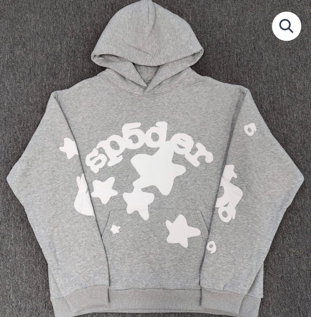 Grey Sp5der Hoodie