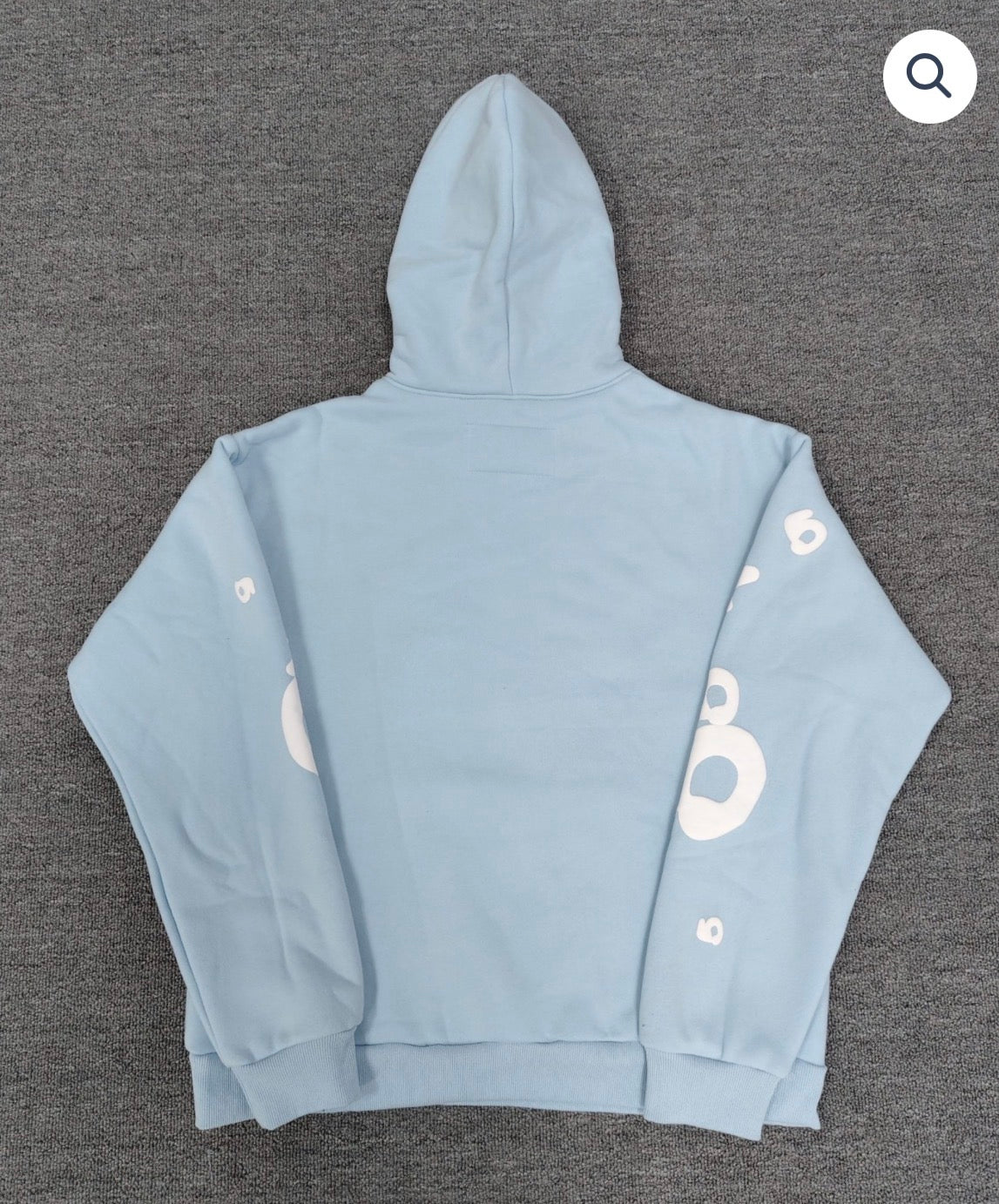 Light Blue/White Sp5der Hoodie