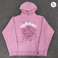 Pink OG Web Sp5der Hoodie