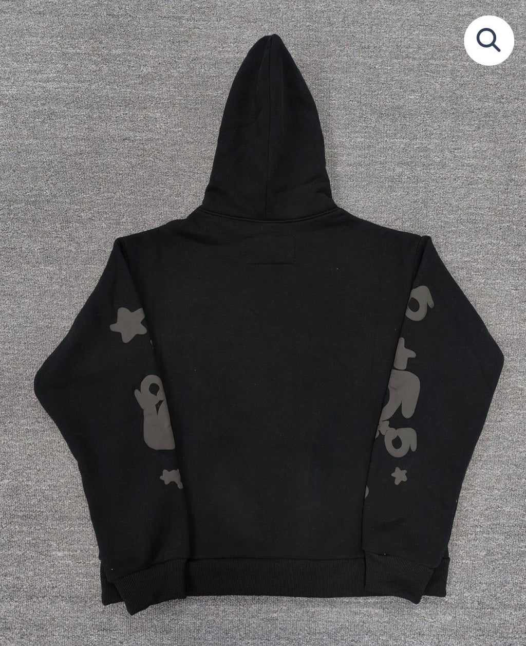 Black/Dark Grey Sp5der Hoodie