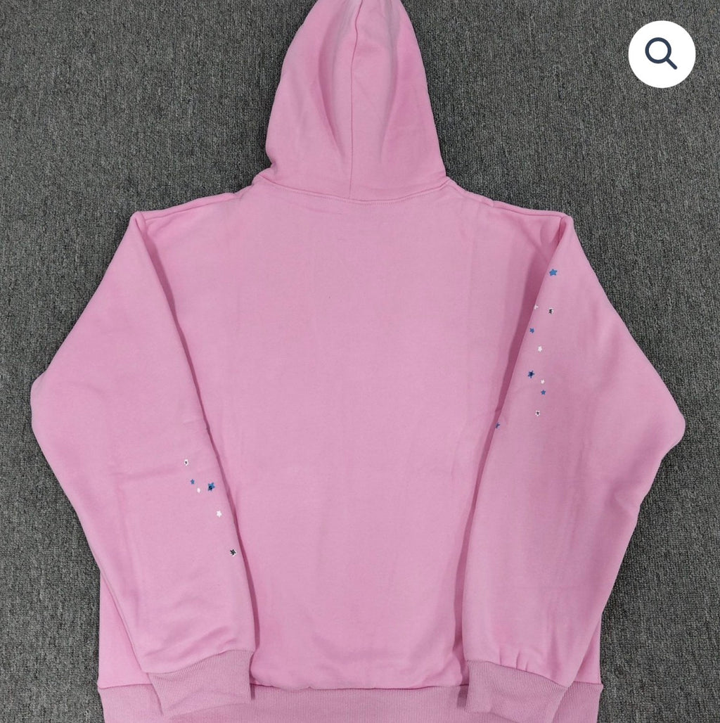 Pink OG Web Sp5der Hoodie