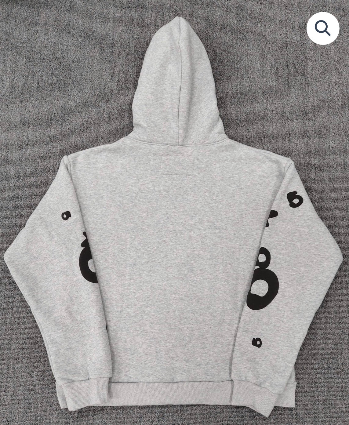 Grey/Black Sp5der Hoodie