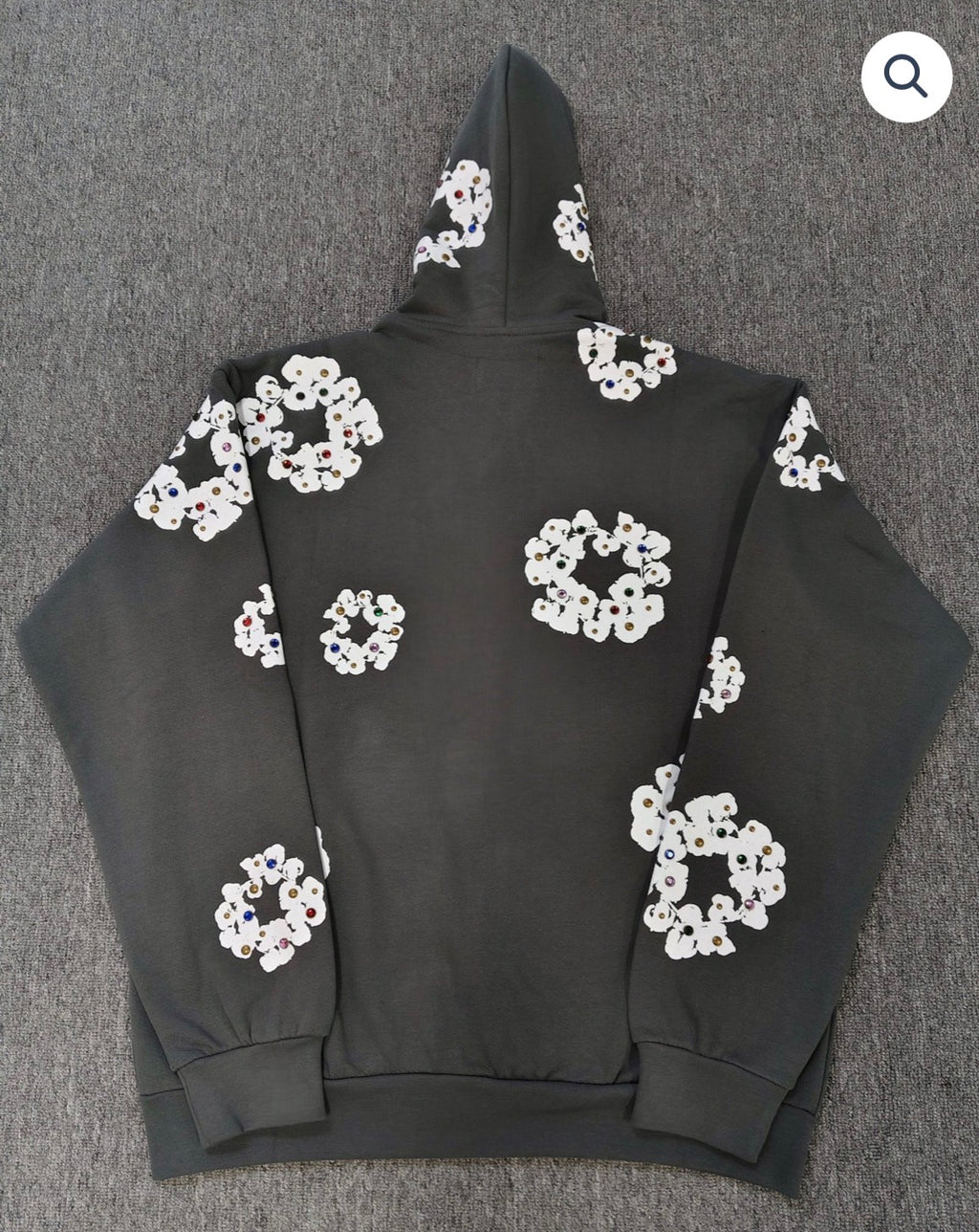 Dark Grey Denim Tears Zip Up
