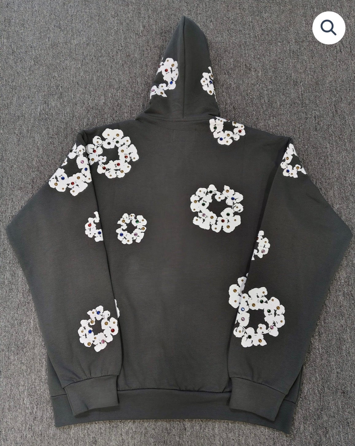 Dark Grey Denim Tears Zip Up