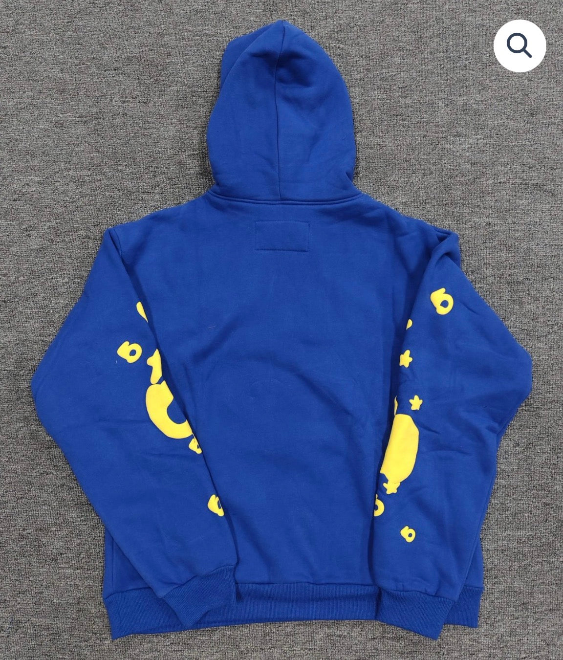 Blue/Yellow Sp5der Hoodie