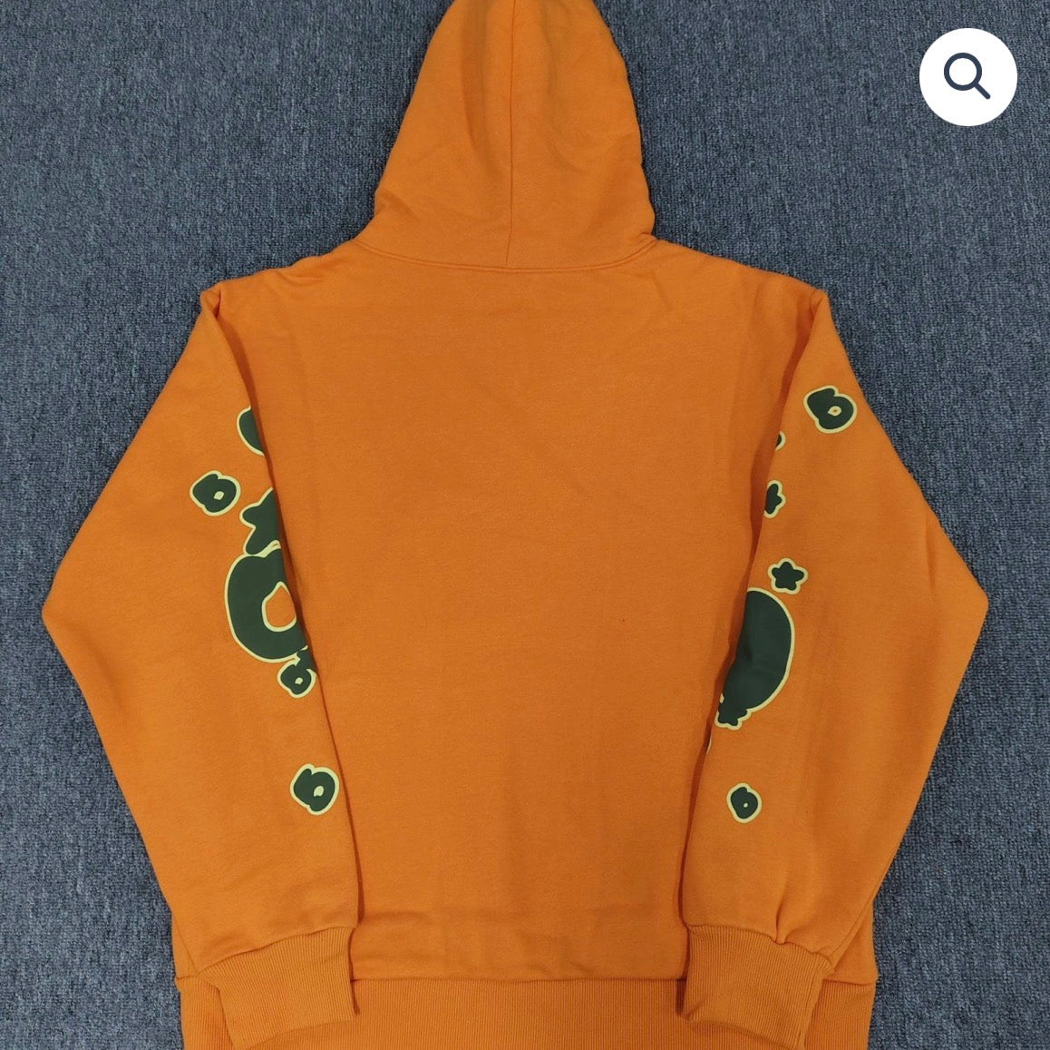 Orange/Dark Green Sp5der Hoodie