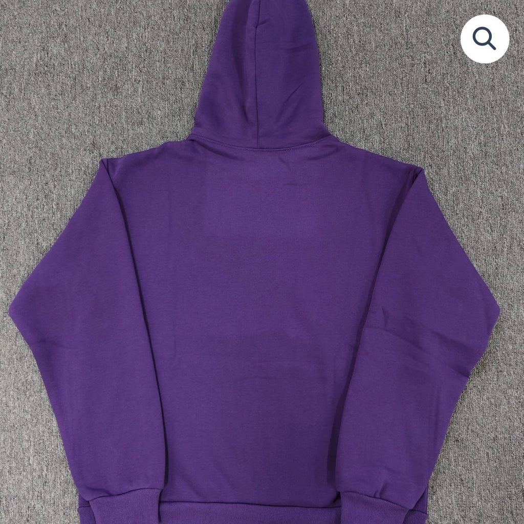 Purple OG Web Rhinestone Sp5der Hoodie