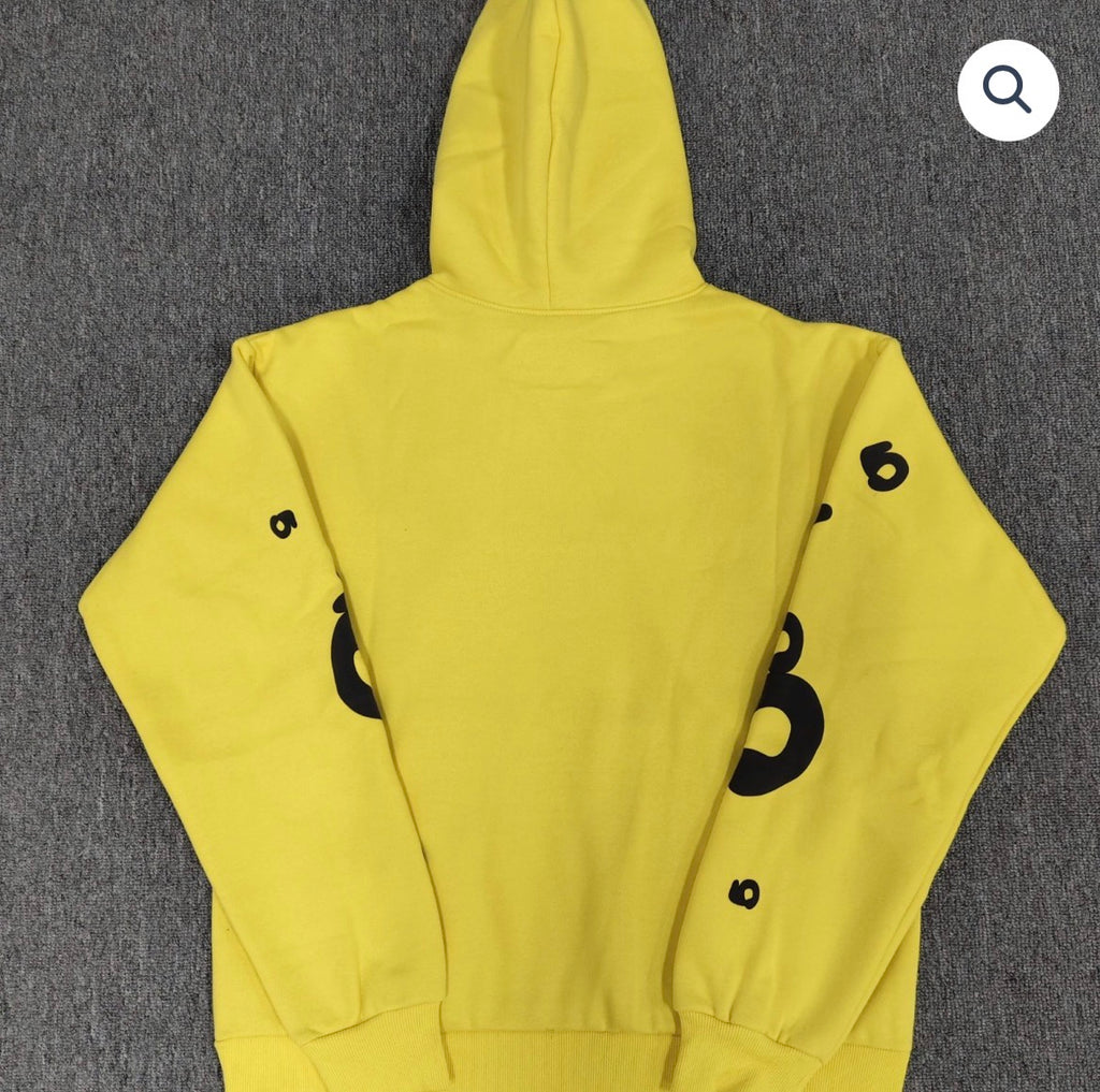 Yellow/Black Sp5der Hoodie