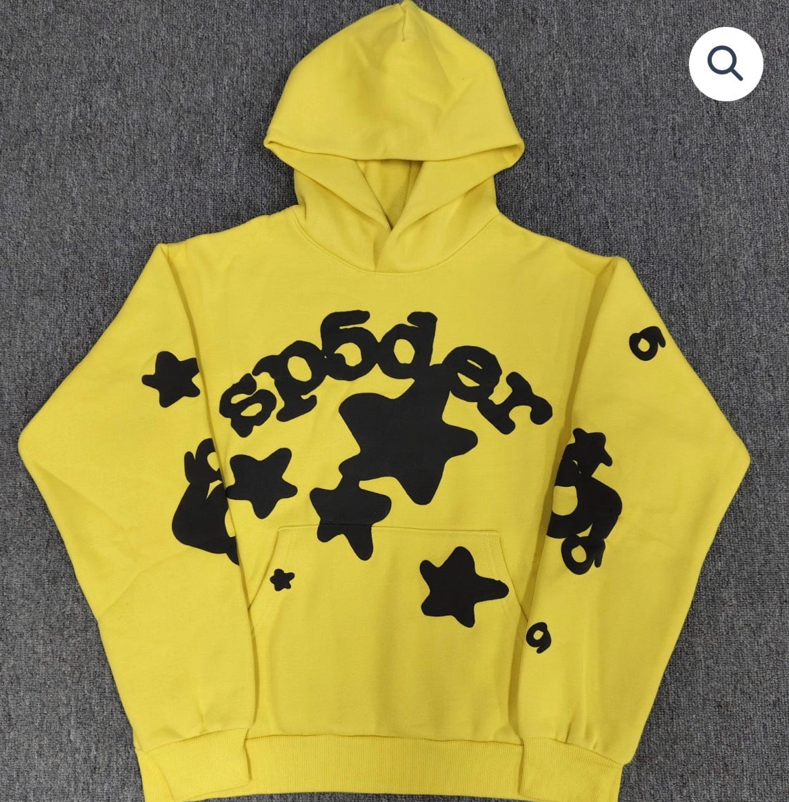 Yellow/Black Sp5der Hoodie