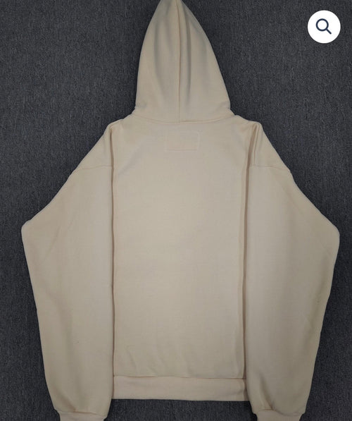 Beige/Red Worldwide Web Spider Hoodie