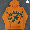 Orange/Dark Green Sp5der Hoodie