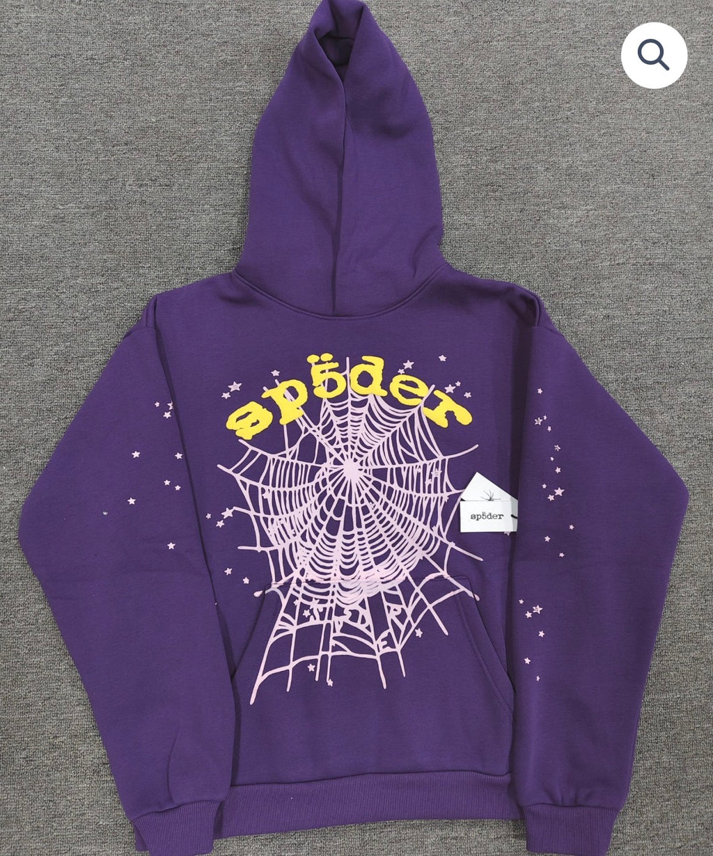 Purple Star OG Web V2 Sp5der Hoodie