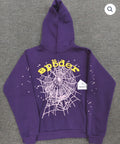 Purple Star OG Web V2 Sp5der Hoodie