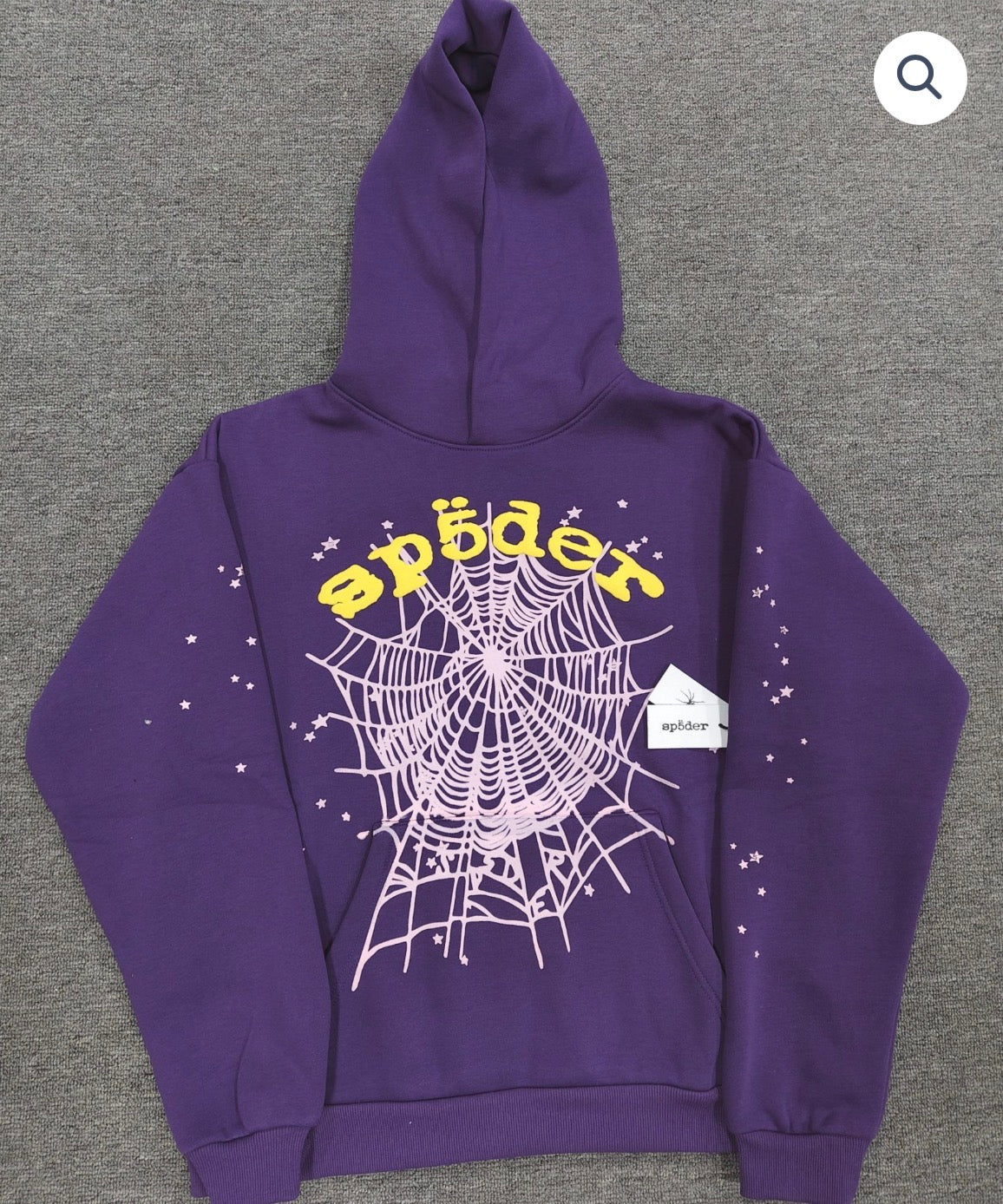 Purple Star OG Web V2 Sp5der Hoodie