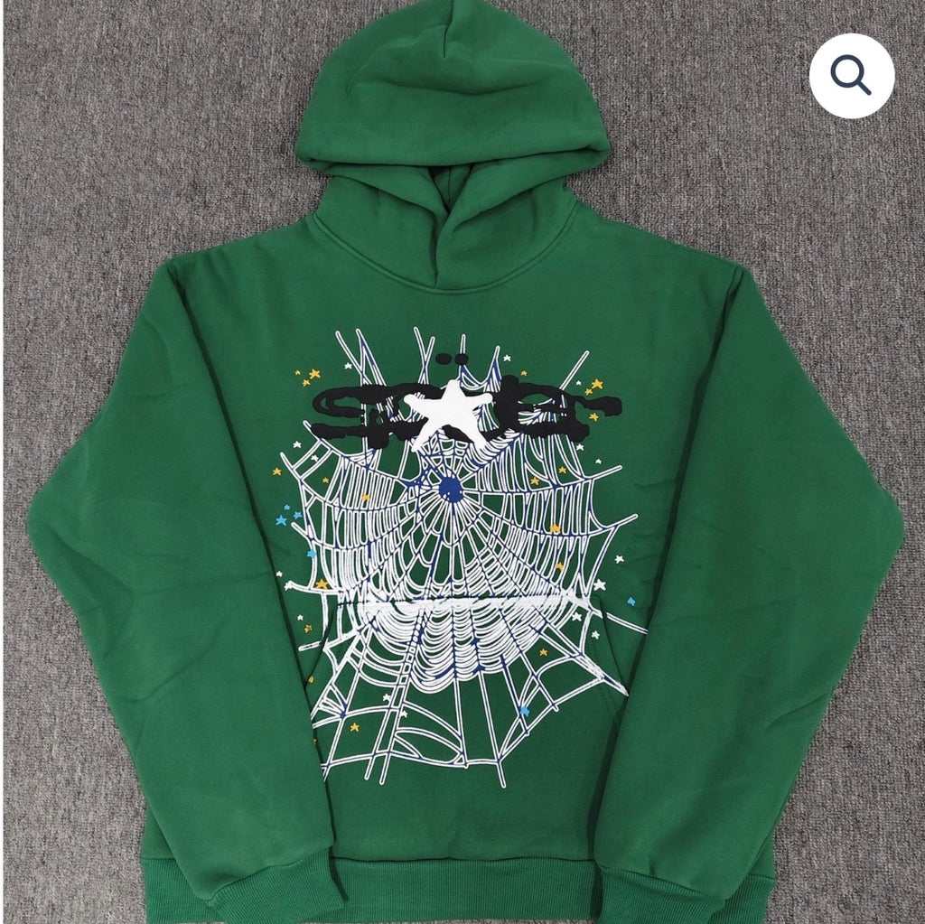 Hunter Green Sp*der Hoodie