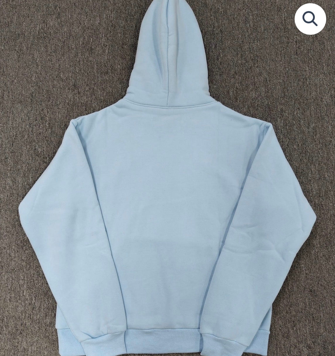 Light Blue Rhinestone Sp5der Hoodie