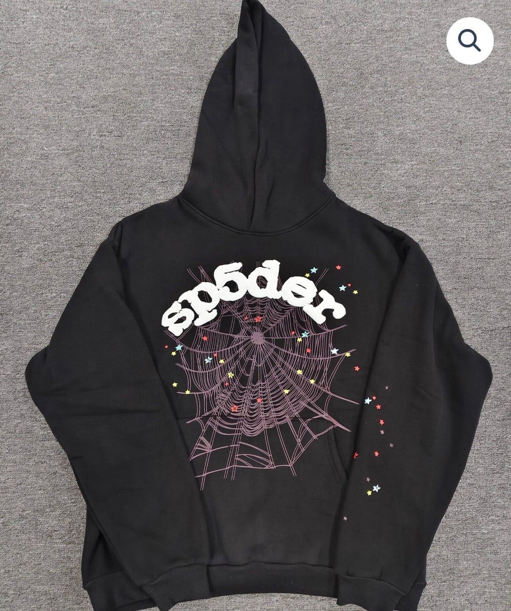 Black/Purple OG Web Sp5der Hoodie