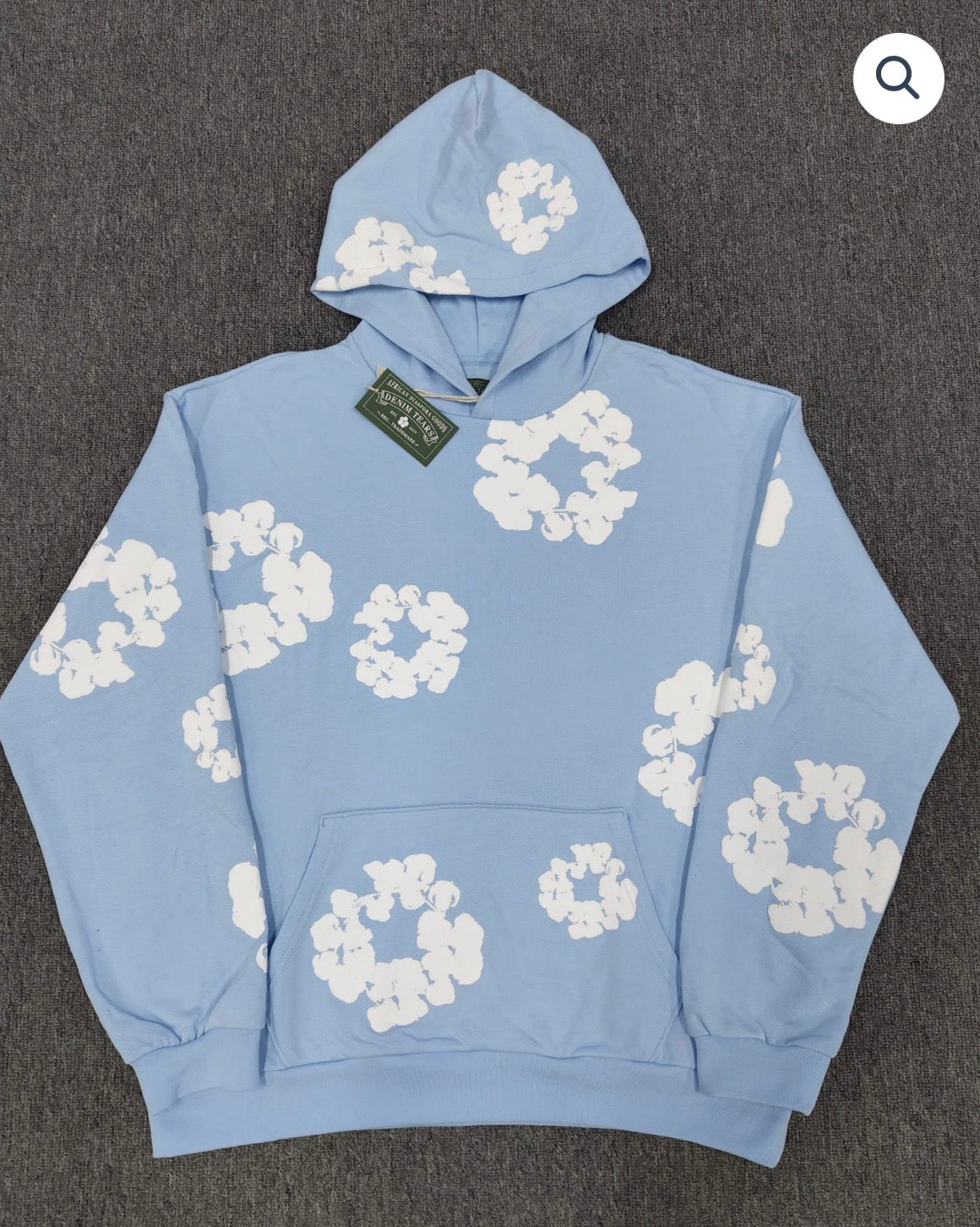 Light Blue Denim Tears Hoodie