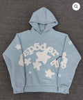 Light Blue/White Sp5der Hoodie