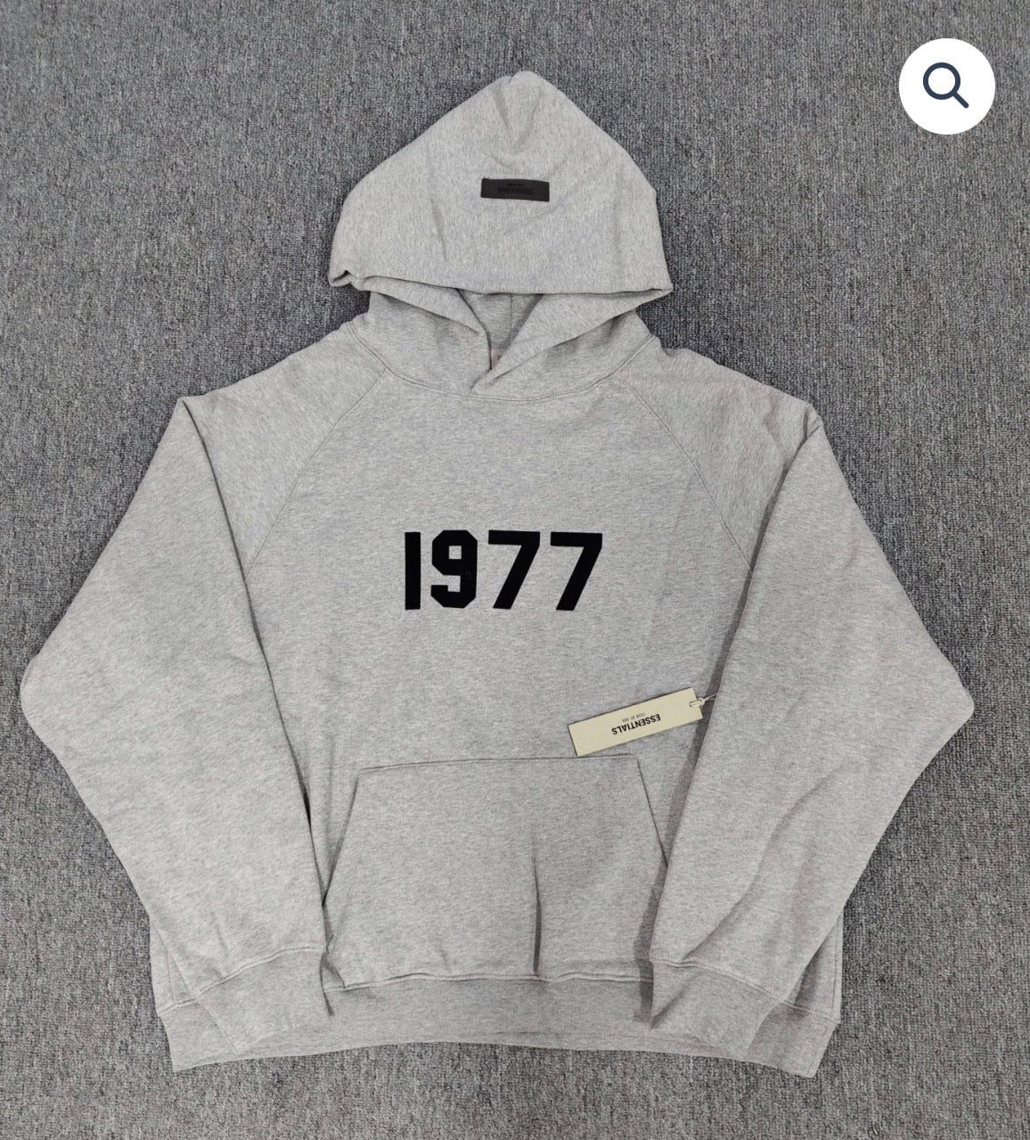 Grey FOG 1977 Essentials Hoodie