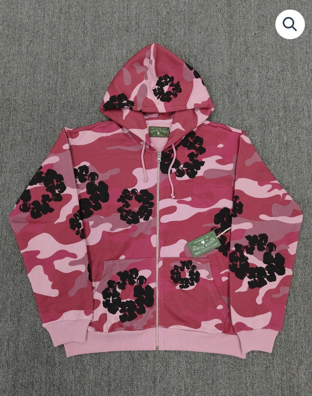 Rose Bape X Denim Tears Zip Up