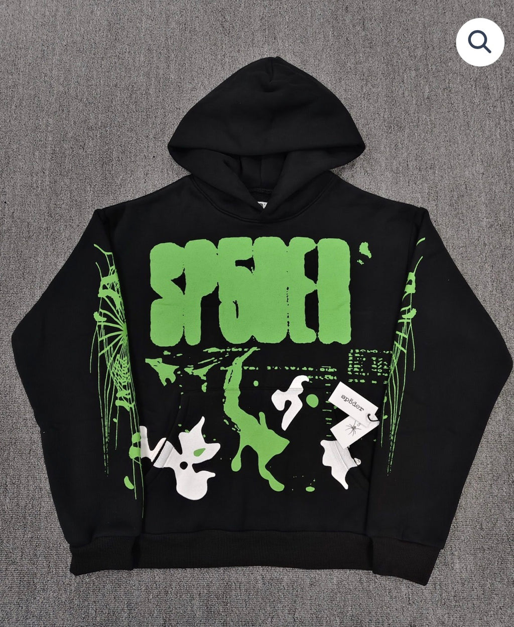 Slime Green X-Ray Sp5der Hoodie